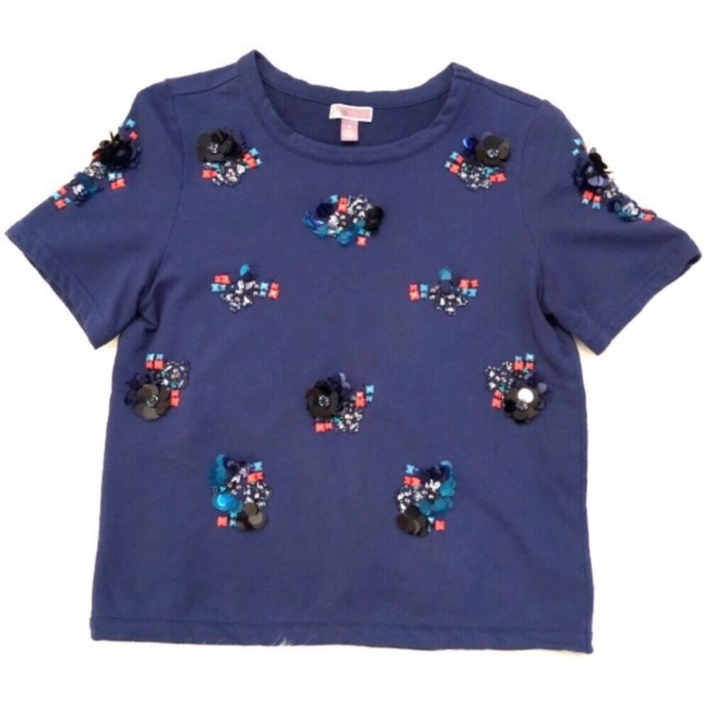 Chelsea 28 Embellished Top in Blue XS